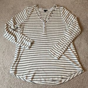 Black and white striped long sleeve